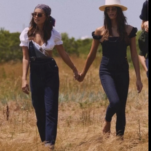 We Wore What Blue Denim Overall Size Xsmall - Picture 6 of 6